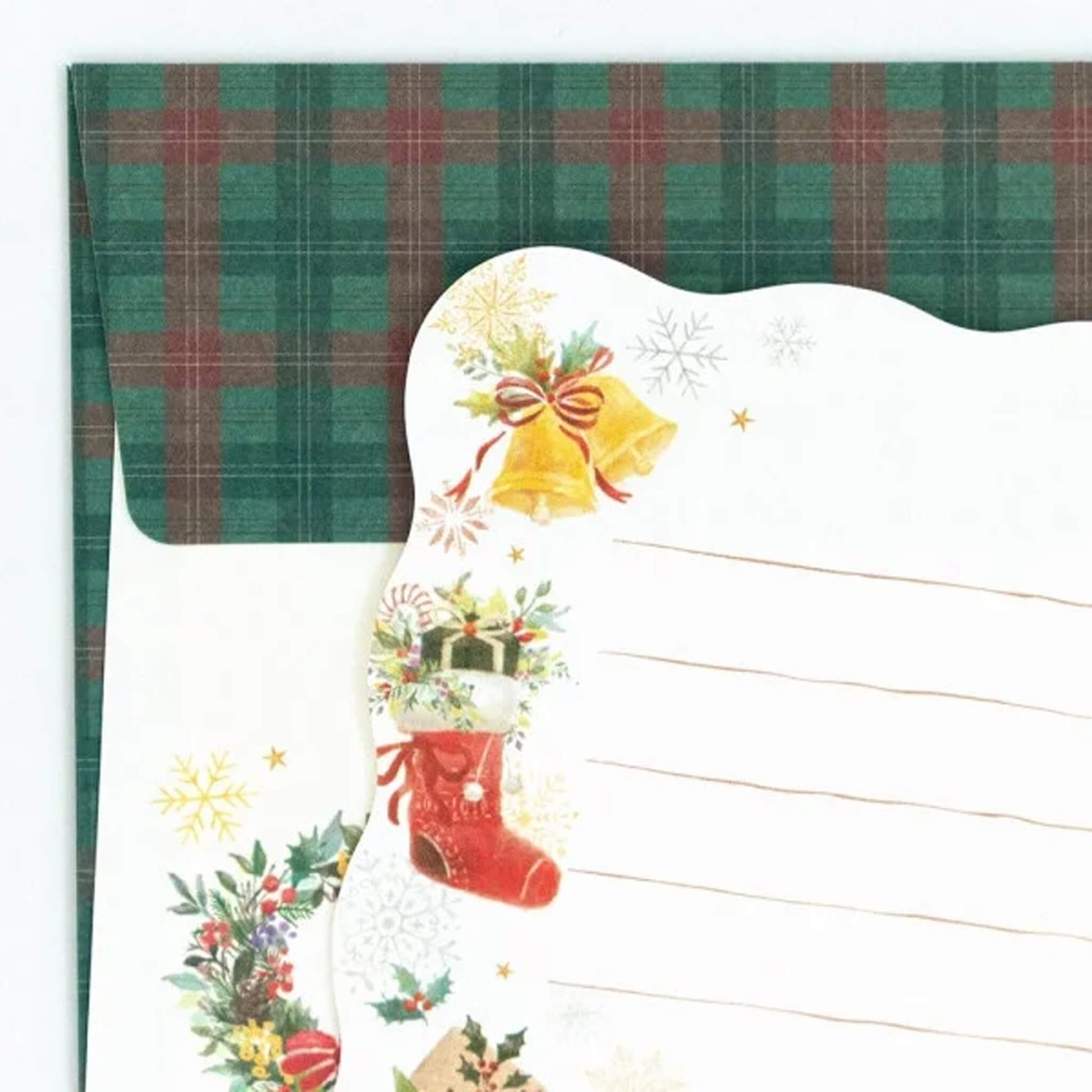 NB Co. Die Cut Christmas letter Set - Happiness - Mini Letter Writing Sets