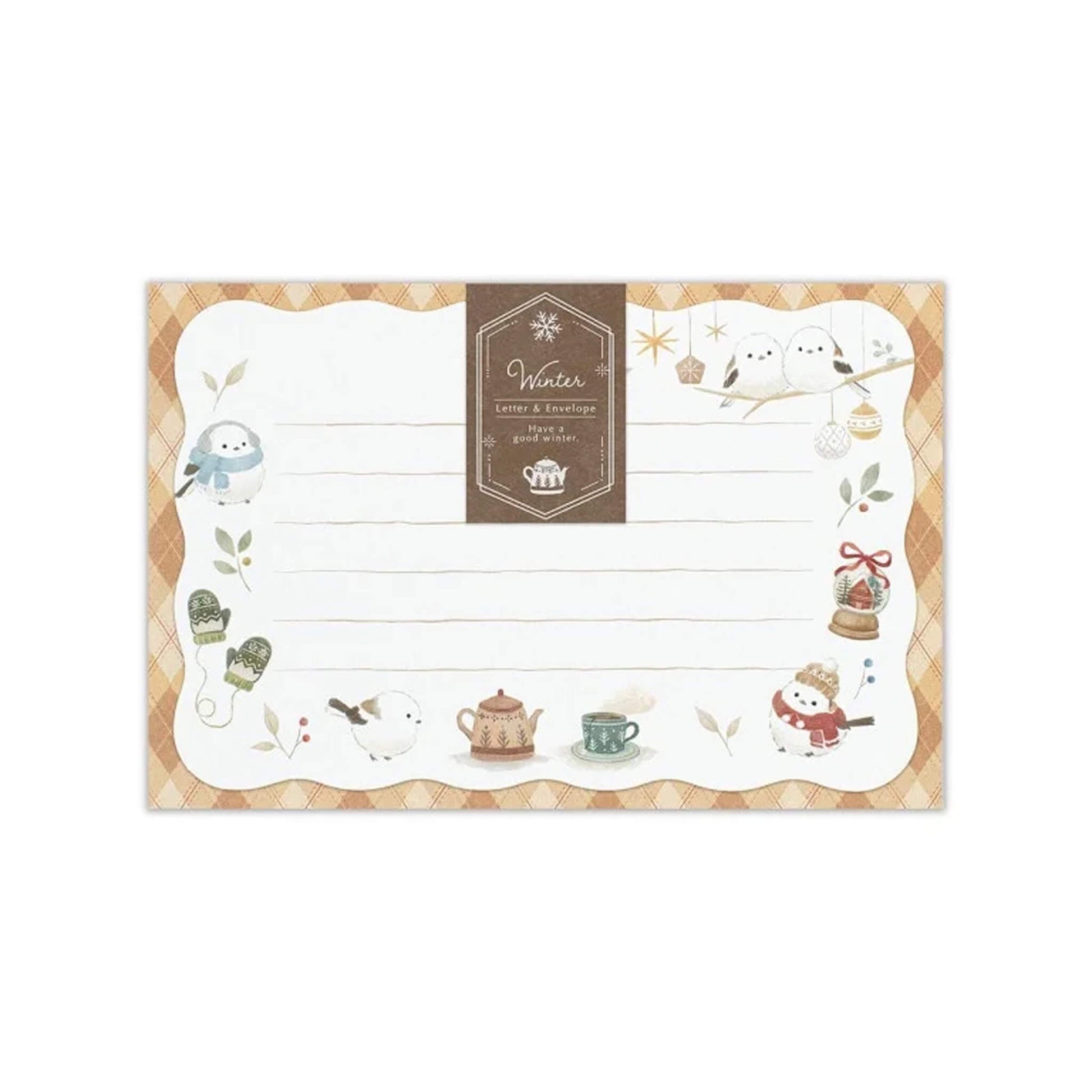 NB Co. Die Cut Winter letter Set - Shimaenaga - Mini Letter Writing Sets