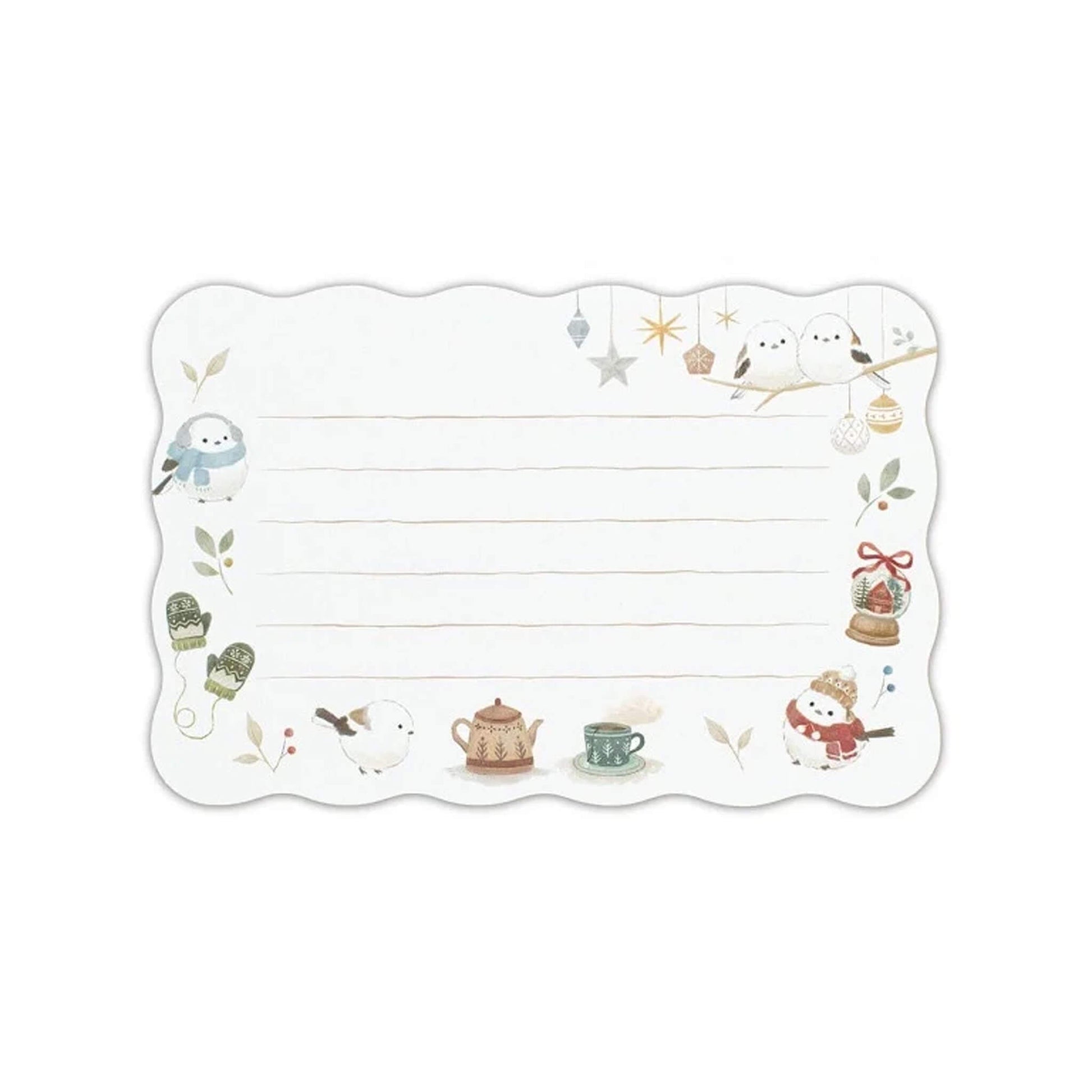 NB Co. Die Cut Winter letter Set - Shimaenaga - Mini Letter Writing Sets