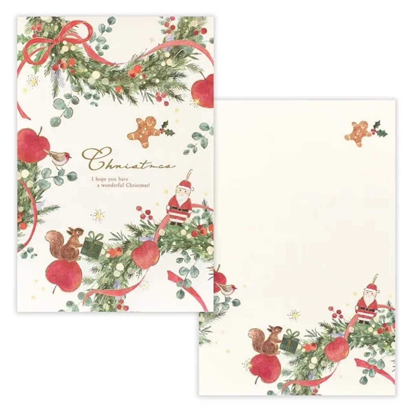 NB Co. Letter Writing Pad - Christmas Wreath - Letter Writing Pads