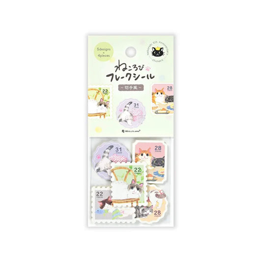 NB Nekorobi Flake Stickers - Postage Stamp Style - Flake Stickers