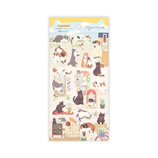 NB Sticker Sheet Nyantomo - Shitamachi - Sticker Sheets