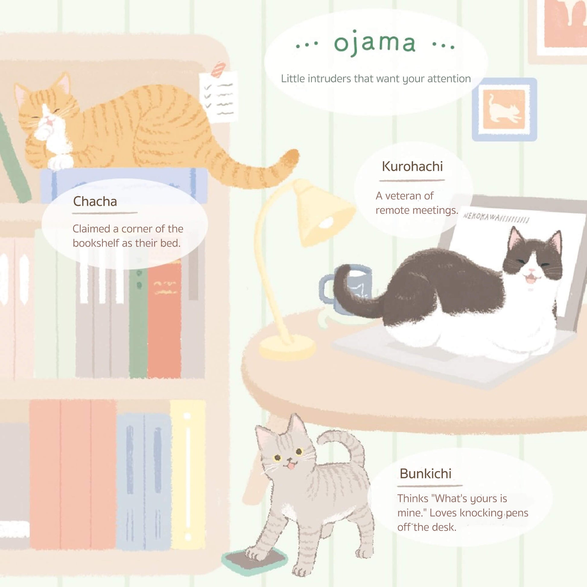 NB Sticky Notes Nyantomo - Ojama - Sticky Notes
