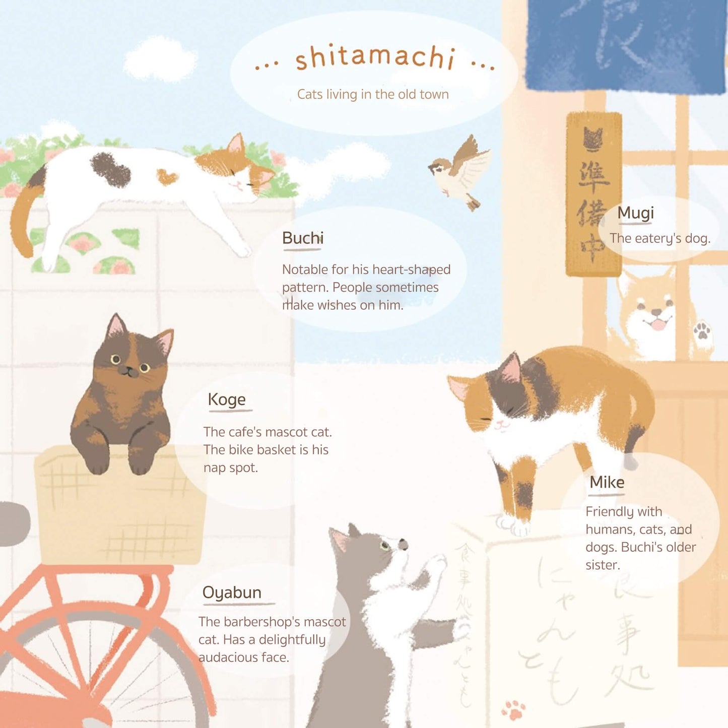 NB Sticky Notes Nyantomo - Shitamachi - Sticky Notes