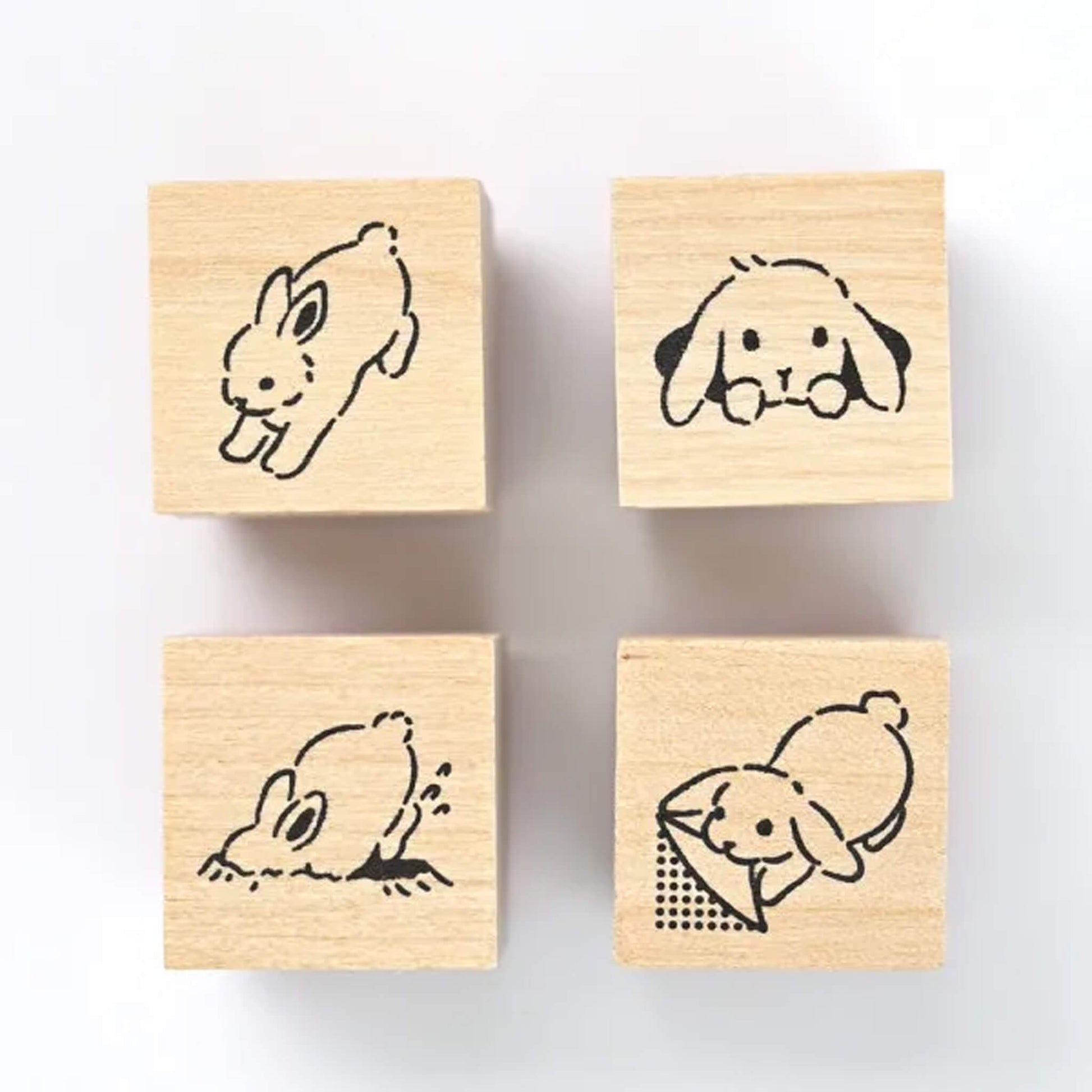 NB Wooden Stamp Mischief in the Margin - Rabbit - Rubber Stamps
