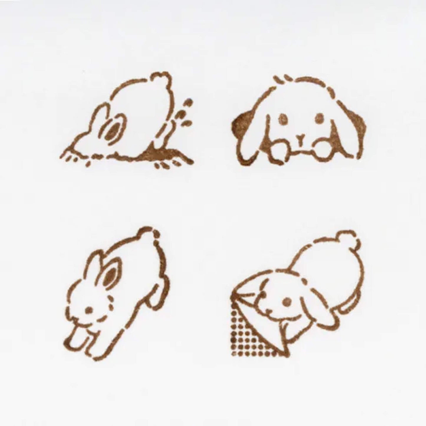 NB Wooden Stamp Mischief in the Margin - Rabbit - Rubber Stamps