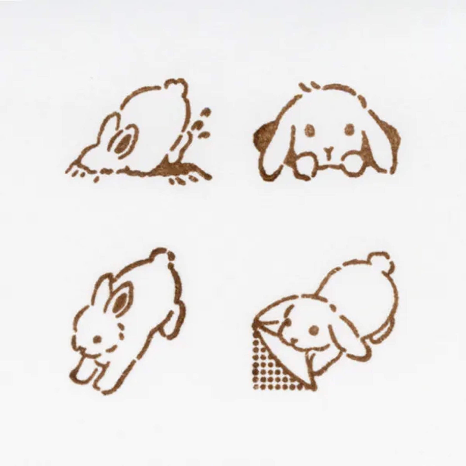 NB Wooden Stamp Mischief in the Margin - Rabbit - Rubber Stamps