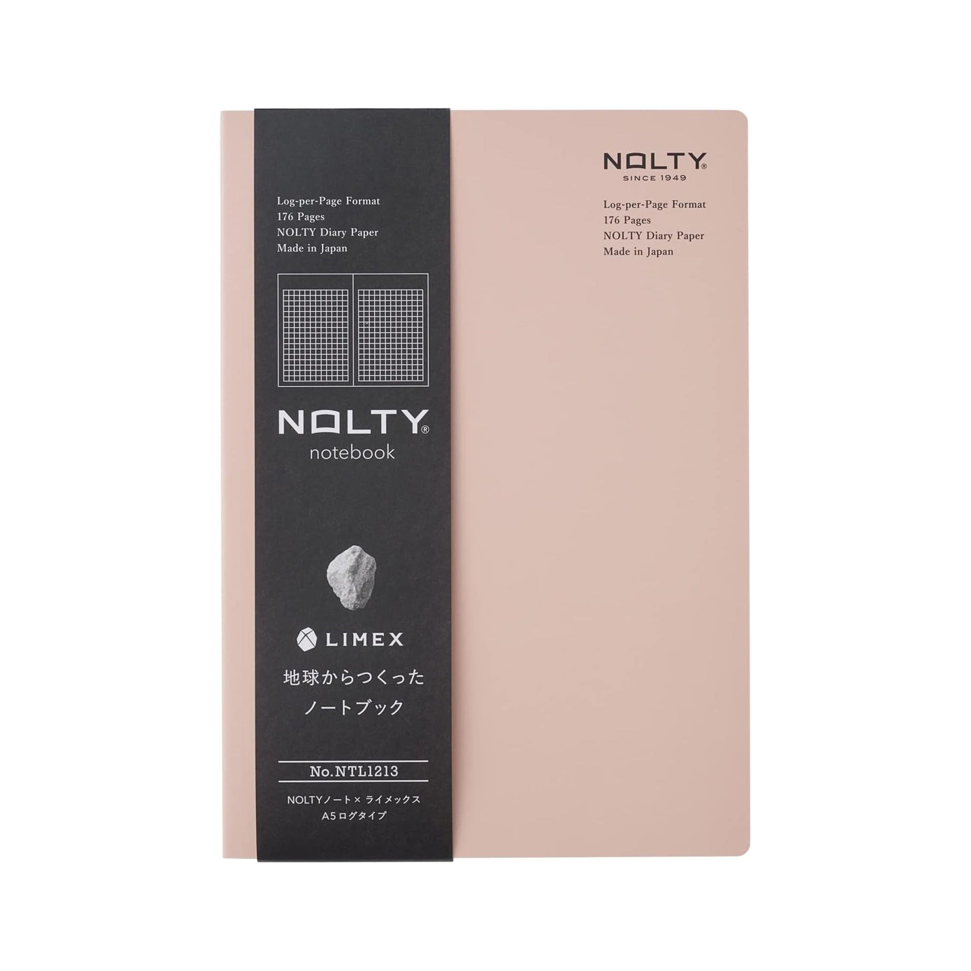 NOLTY Note × LIMEX A5 - Log Type - Sand Pink - Notebooks