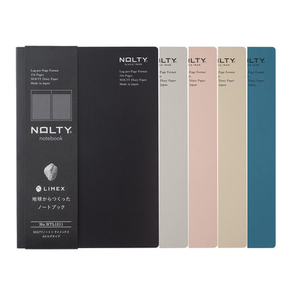 NOLTY Note × LIMEX A5 - Log Type - Granite Black - Notebooks