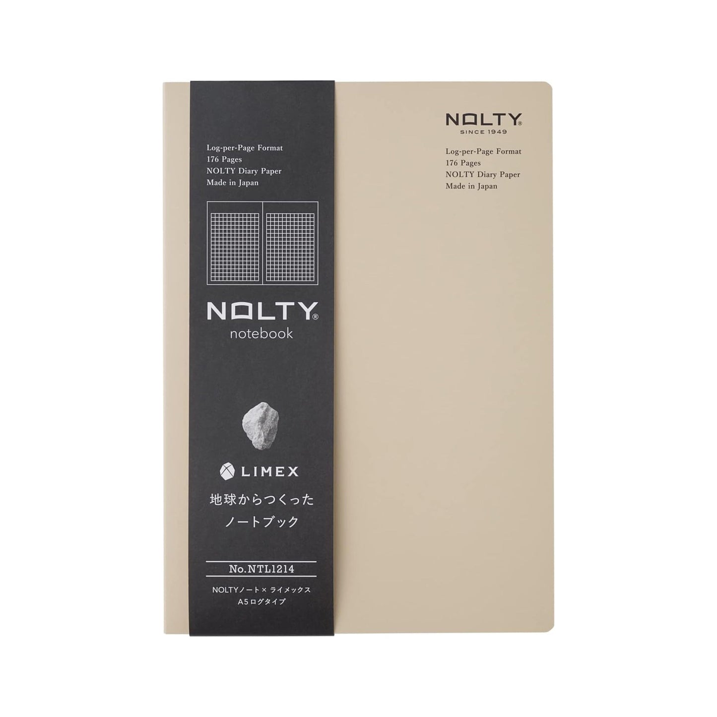 NOLTY Note × LIMEX A5 - Log Type - Soil Beige - Notebooks