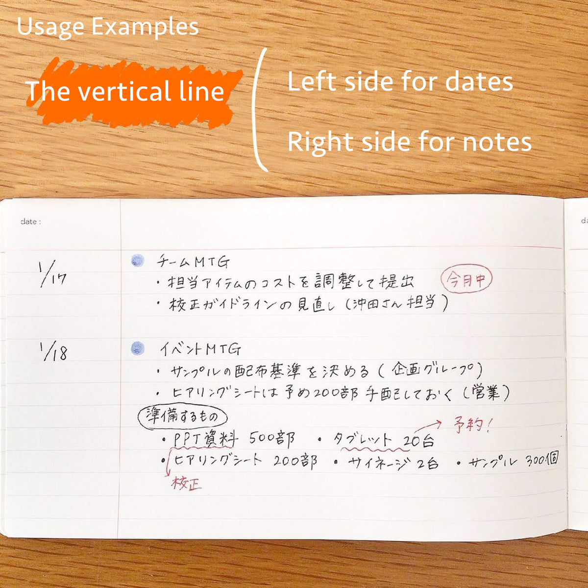 NOLTY Notebook Horizontal Slim Cross Line - Notebooks – Paper Whisper