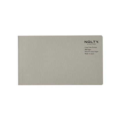 NOLTY Notebook Horizontal Slim Cross Line - Greige - Notebooks