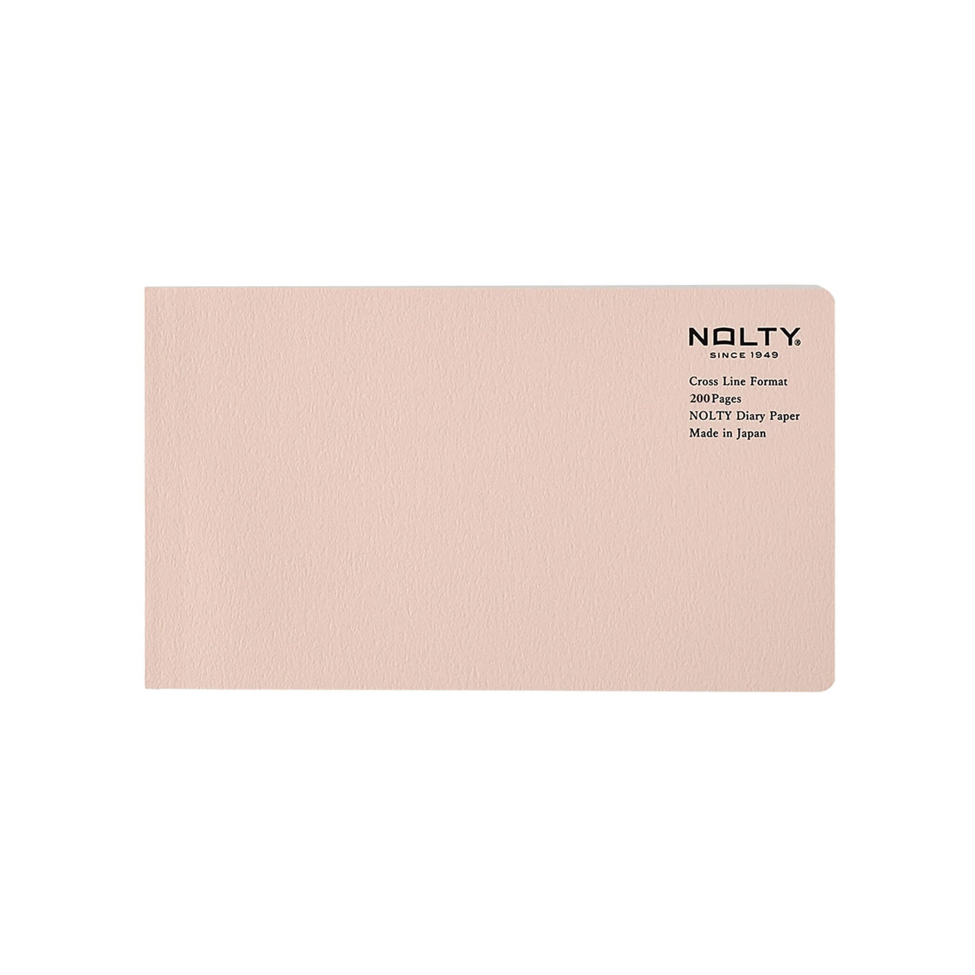 NOLTY Notebook Horizontal Slim Cross Line - Pink - Notebooks