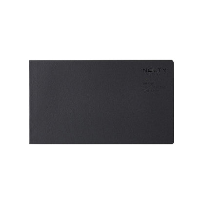 NOLTY Notebook Horizontal Slim Grid Matrix - Black - Notebooks