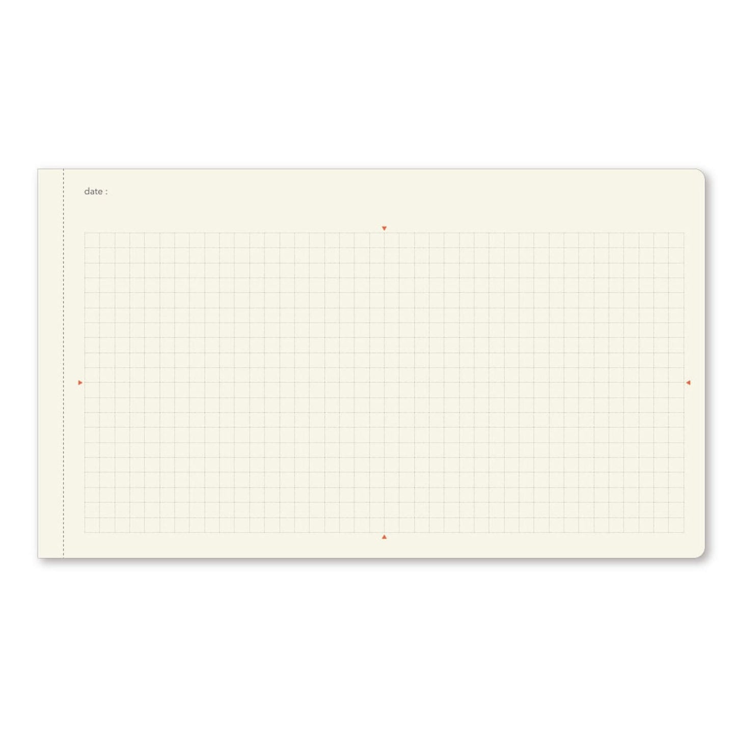 NOLTY Notebook Horizontal Slim Grid Matrix - Black - Notebooks