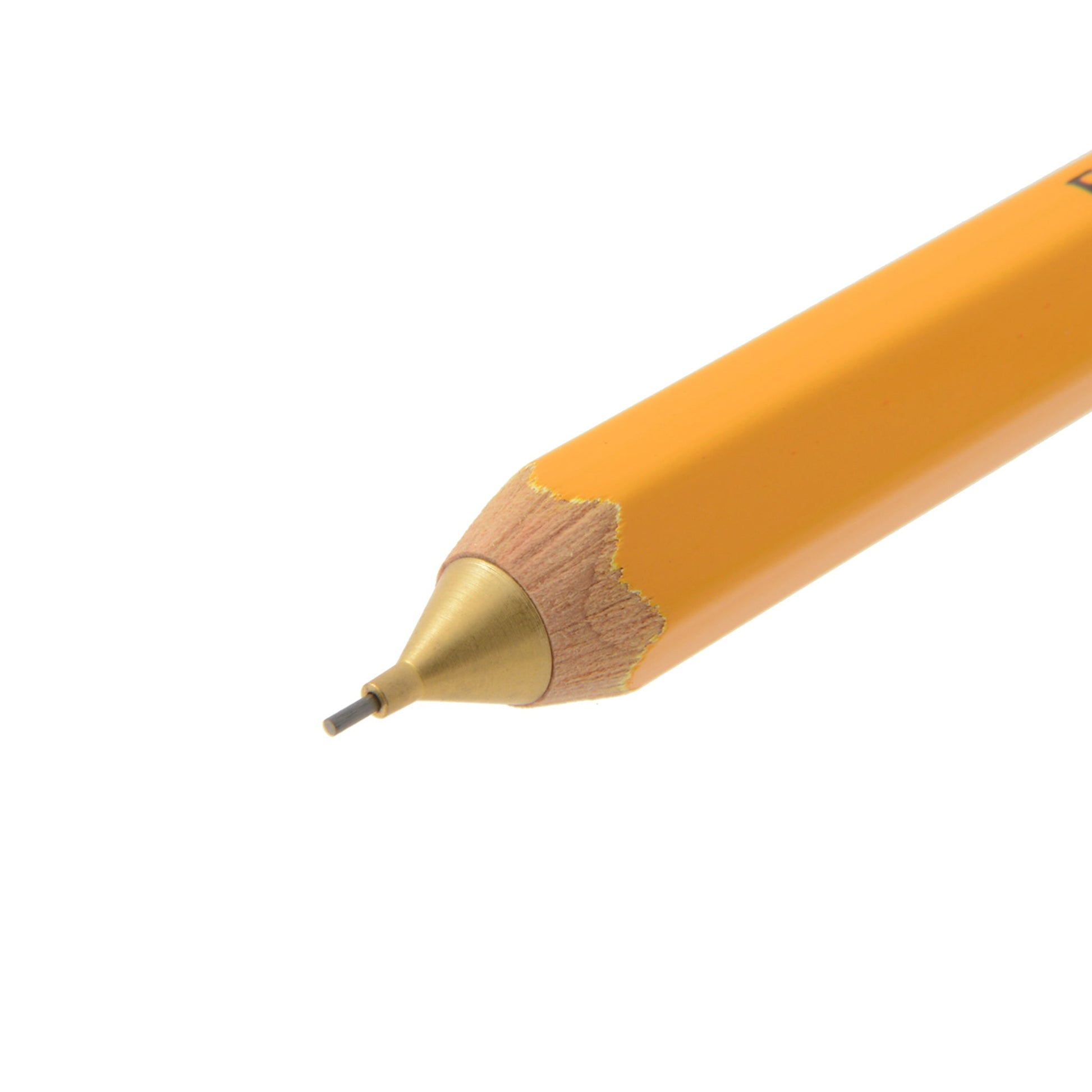 OHTO Wooden Mechanical Pencil With Eraser - Yellow - Mechanical Pencils