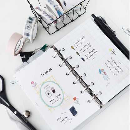 Papier Platz × ASANEL Roll Sticky Notes - Enjoying Journals - Sticky Notes