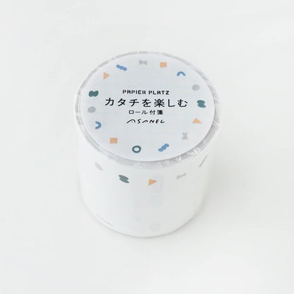 Papier Platz × ASANEL Roll Sticky Notes - Enjoying Shapes - Sticky Notes