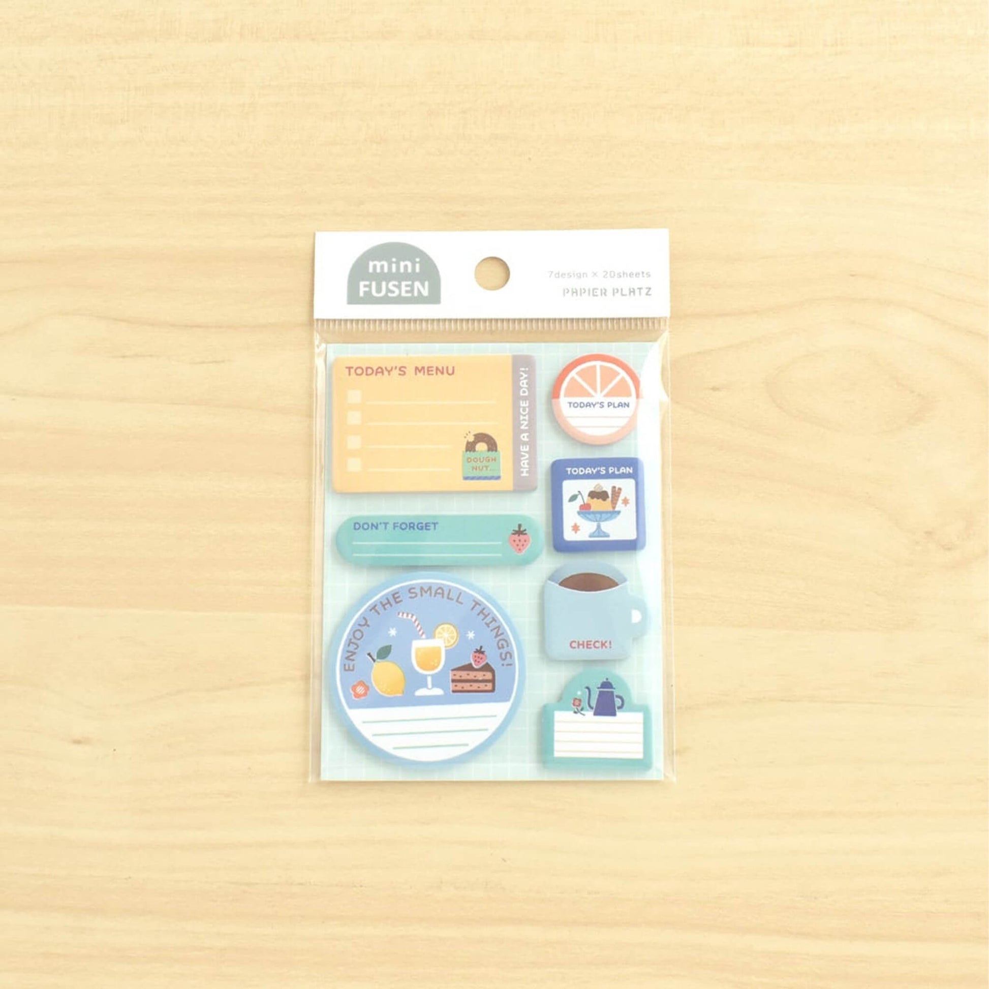 Papier Platz × Eric Mini Sticky Notes - Fruit & Sweets - Sticky Notes