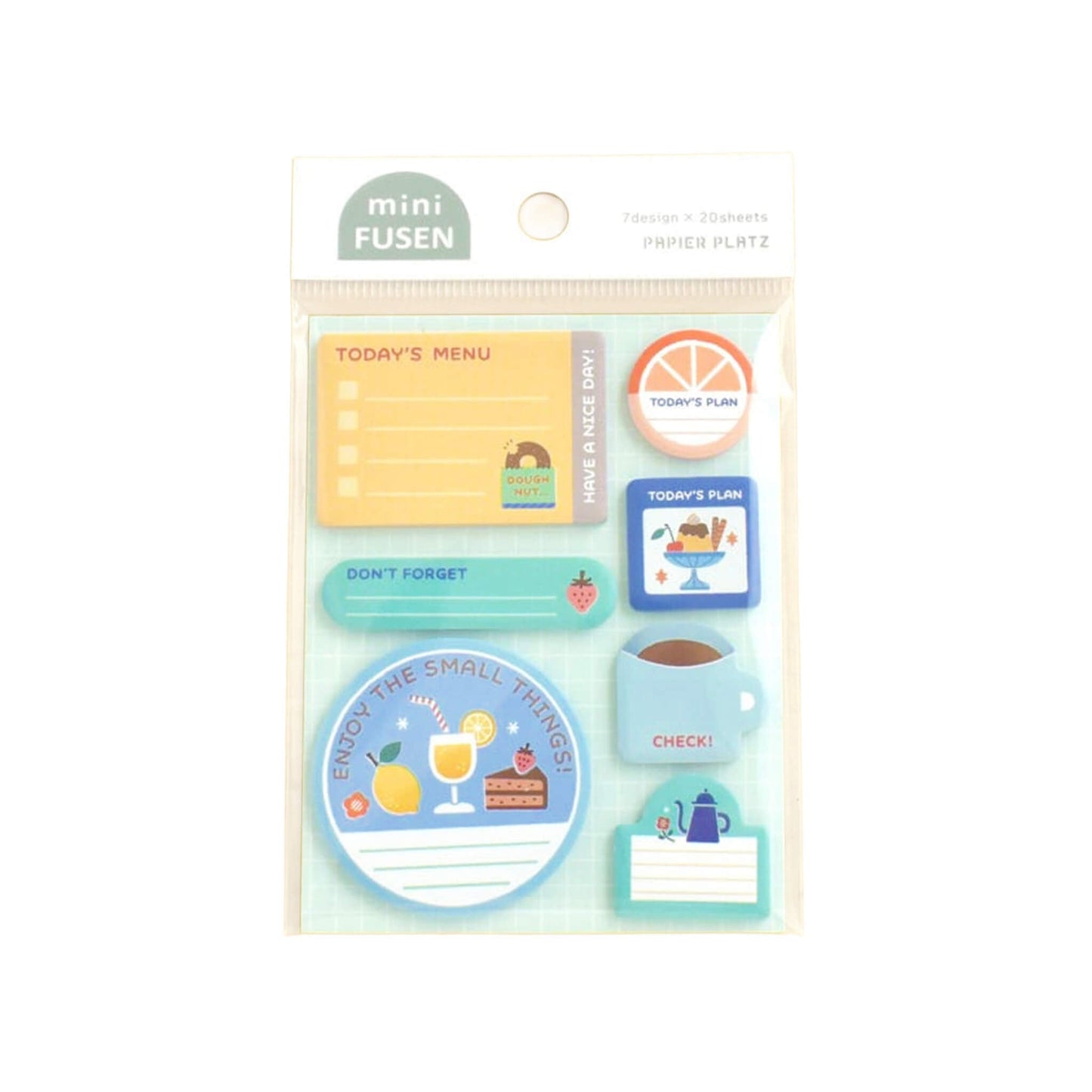 Papier Platz × Eric Mini Sticky Notes - Fruit & Sweets - Sticky Notes
