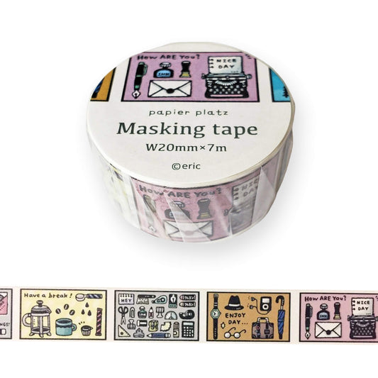 Papier Platz × Eric Washi Tape - Days - Washi Tapes