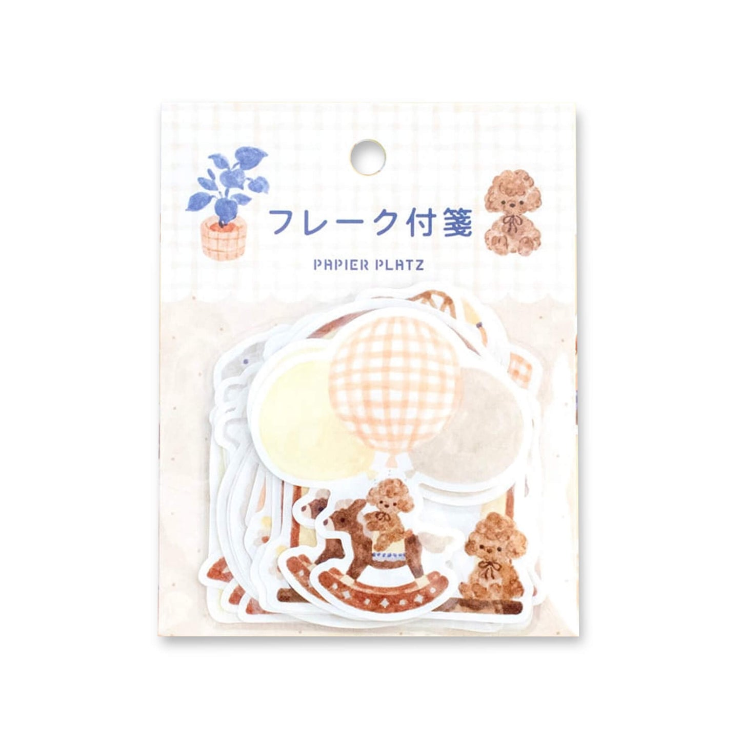 Papier Platz × Nakauchi Waka Flake Sticky Notes - Dog & Interior - Sticky Notes