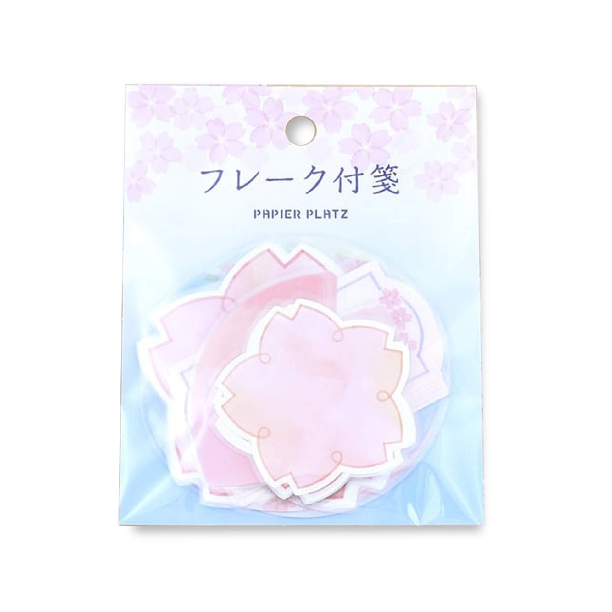 Papier Platz × Natsunoka Flake Sticky Notes - Sakura - Sticky Notes