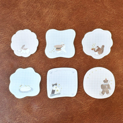 Papier Platz × Tobimatsu Shoichiro Flake Sticky Notes - Gingham Club - Sticky Notes