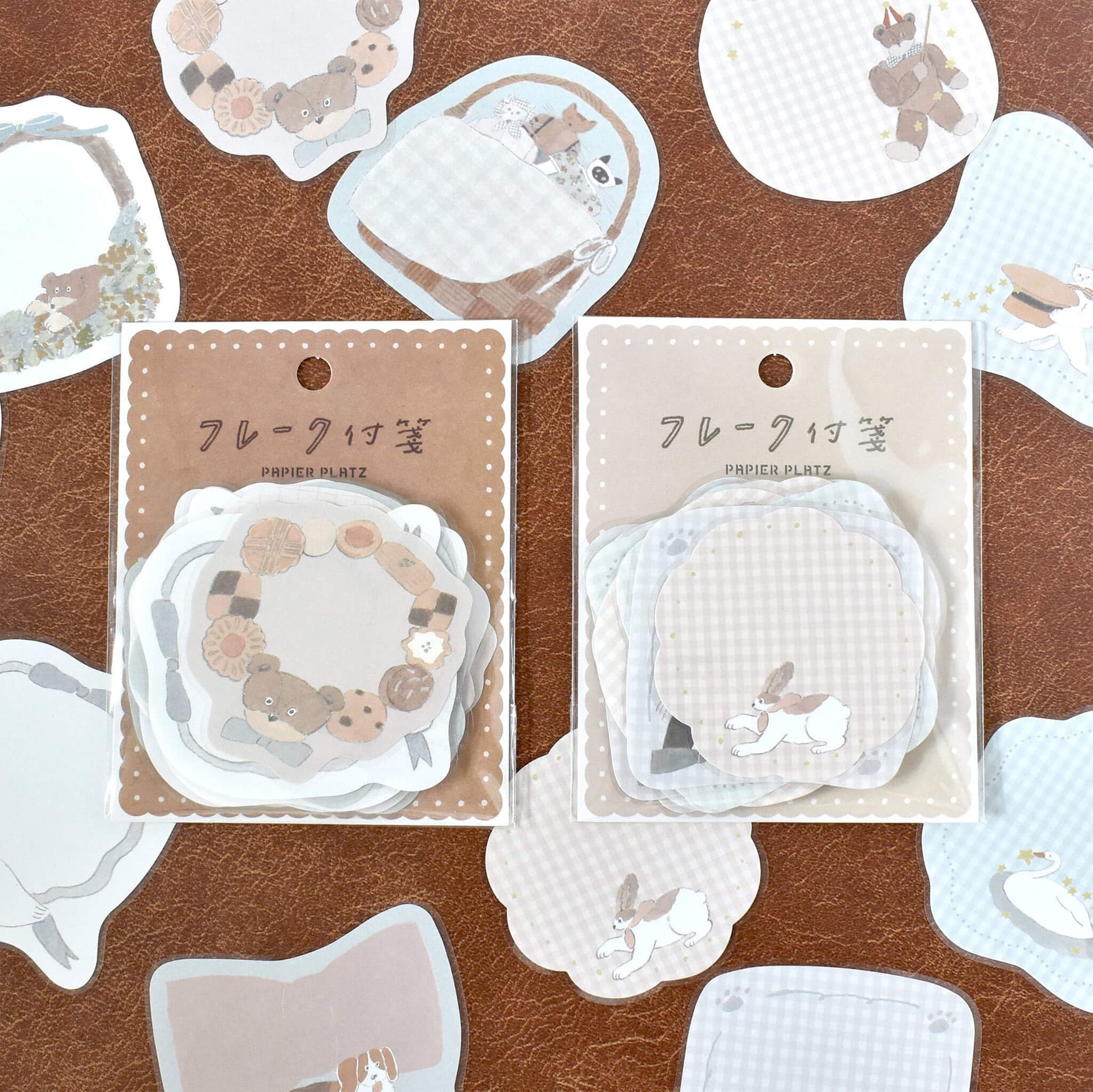Papier Platz × Tobimatsu Shoichiro Flake Sticky Notes - Gingham Club - Sticky Notes