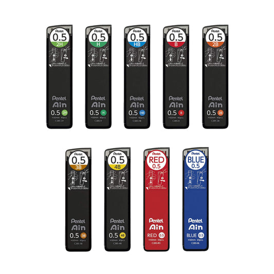 Pentel Ain Pencil Lead 0.5mm - 4B - Pencil Leads