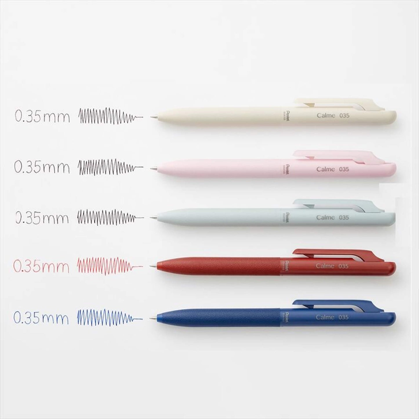 Pentel Calme Ballpoint Pen 0.35mm - Beige - Ballpoint Pens