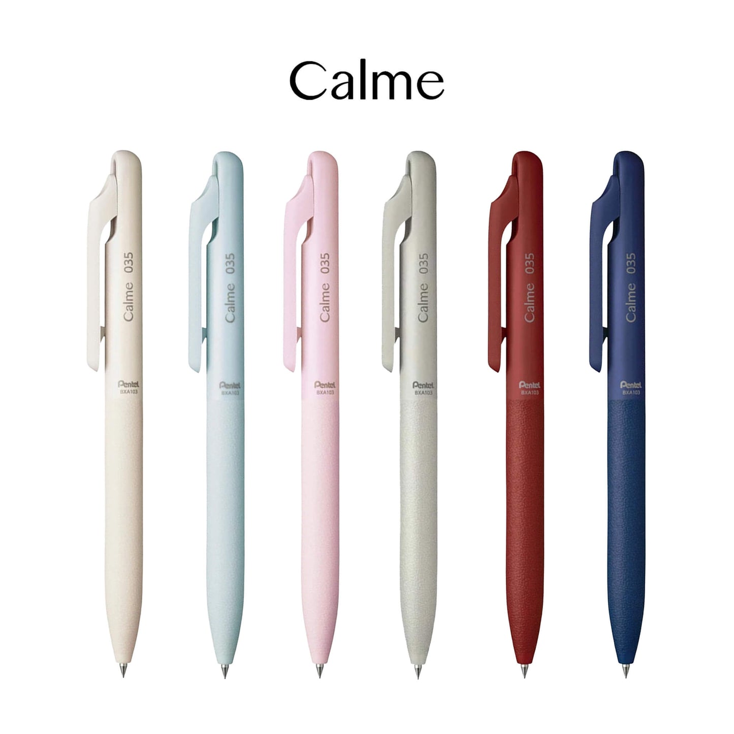 Pentel Calme Ballpoint Pen 0.35mm - Beige - Ballpoint Pens