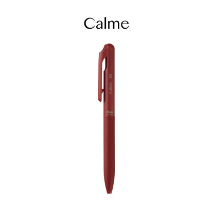 Pentel Calme Ballpoint Pen 0.5mm Red Ink - Red - Ballpoint Pens