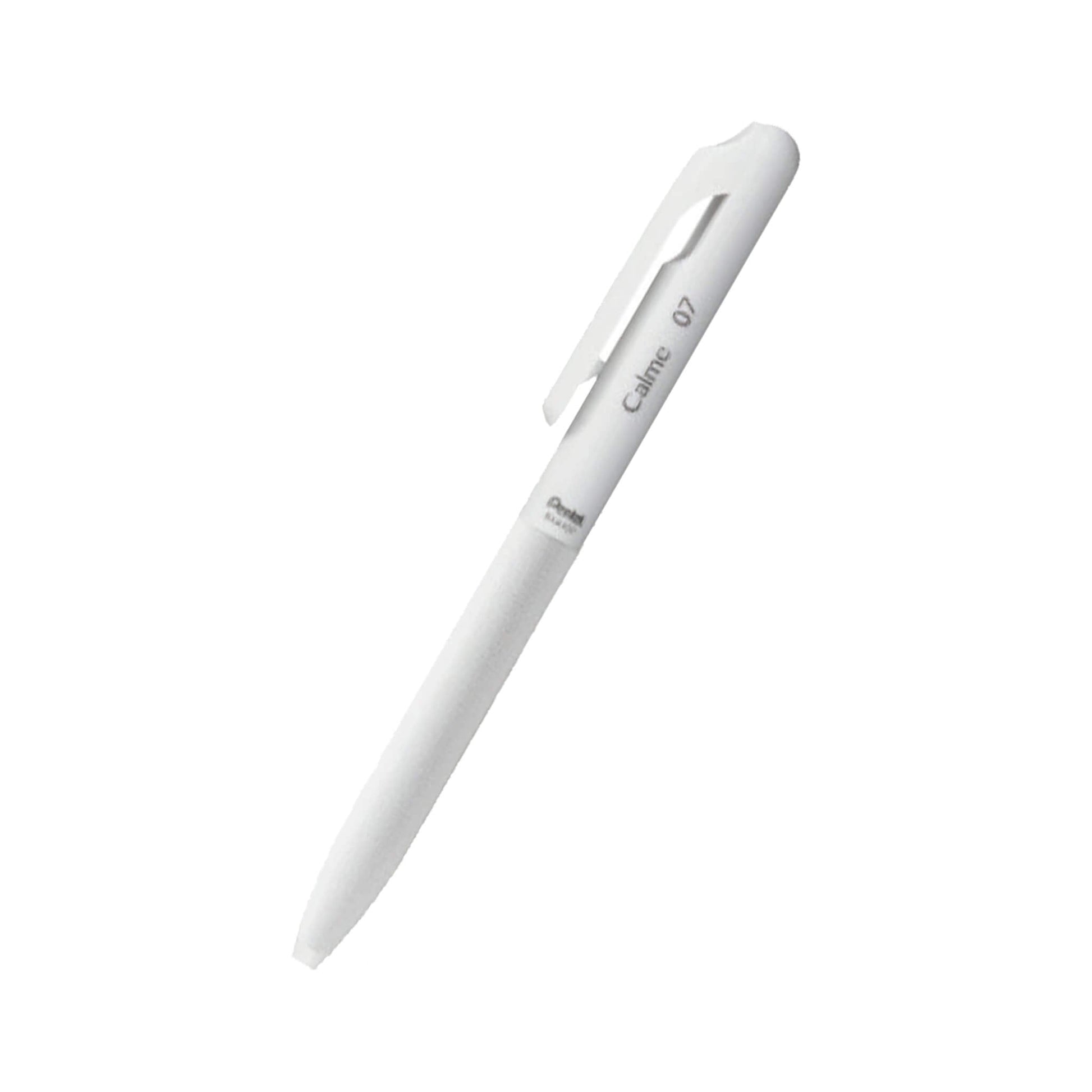 Pentel Calme Ballpoint Pen 0.7mm - Grayish White - Ballpoint Pens