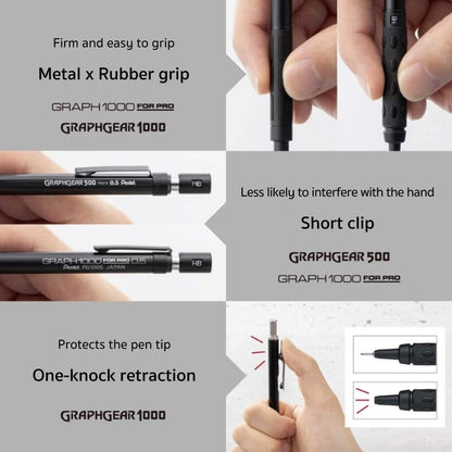 Pentel Drafting Mechanical Pencils 60th Anniversary Limited 3 - Pen Set - Mechanical Pencils