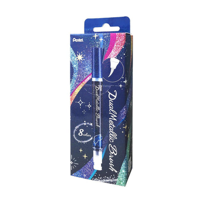 Pentel Dual Metallic Brush - Set of 8 - Brush Pens