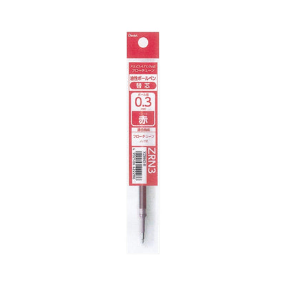 Pentel Floatune Ballpoint Pen Refill XZRN3 0.3mm - Red - Pen Refills