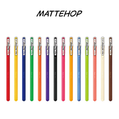 Pentel Mattehop Gel Roller Pen - Black - Gel & Rollerball Pens