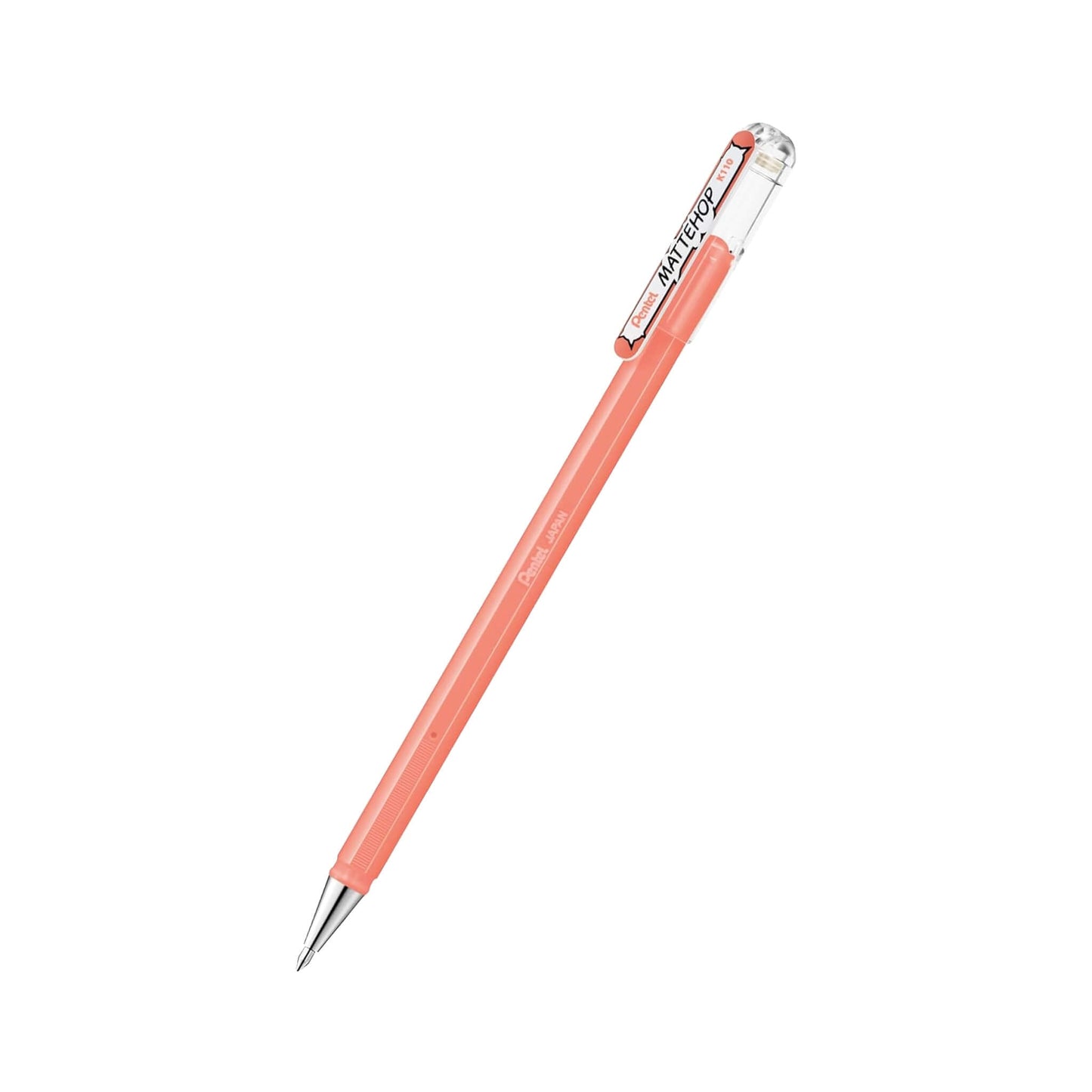 Pentel Mattehop Gel Roller Pen Original Colors - Coral Pink - Gel & Rollerball Pens