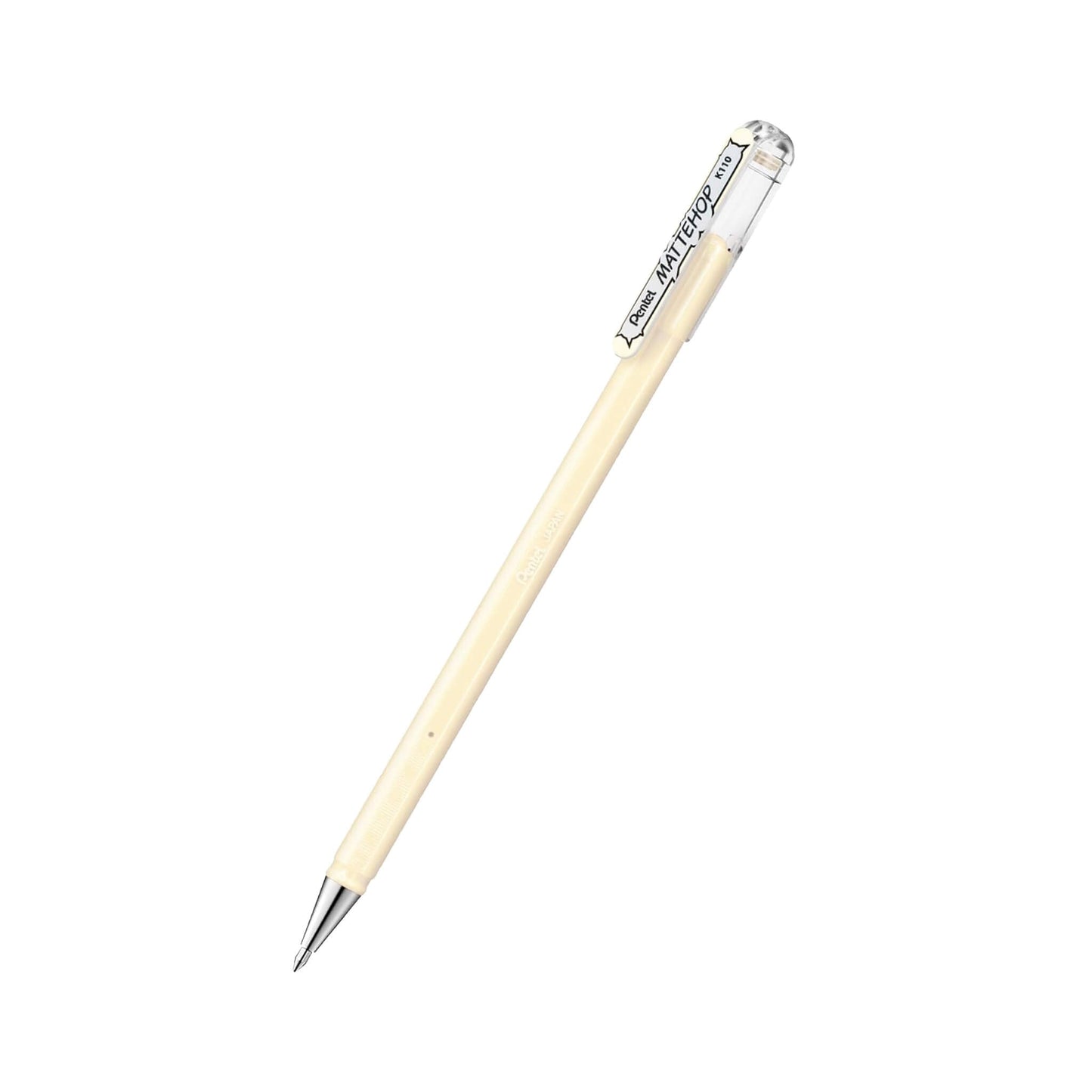 Pentel Mattehop Gel Roller Pen Original Colors - Ivory White - Gel & Rollerball Pens