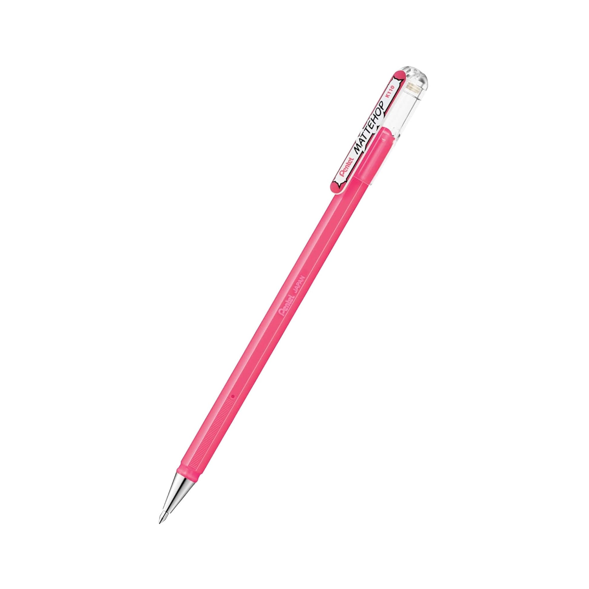 Pentel Mattehop Gel Roller Pen Original Colors - Pink - Gel & Rollerball Pens