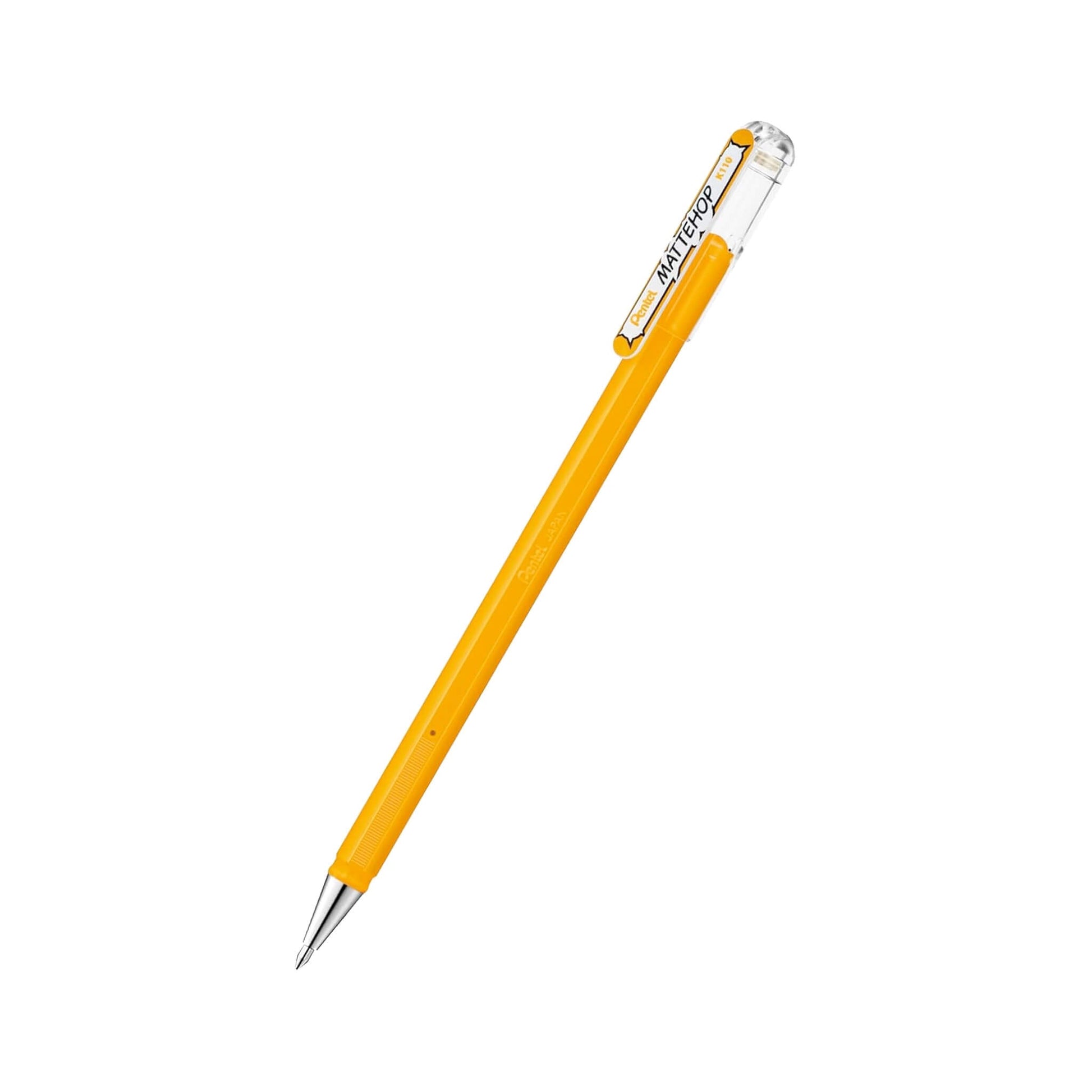 Pentel Mattehop Gel Roller Pen Original Colors - Yellow Orange - Gel & Rollerball Pens