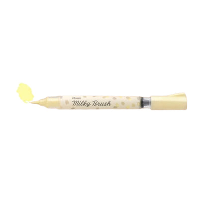 Pentel Milky Brush - Pastel Yellow - Brush Pens