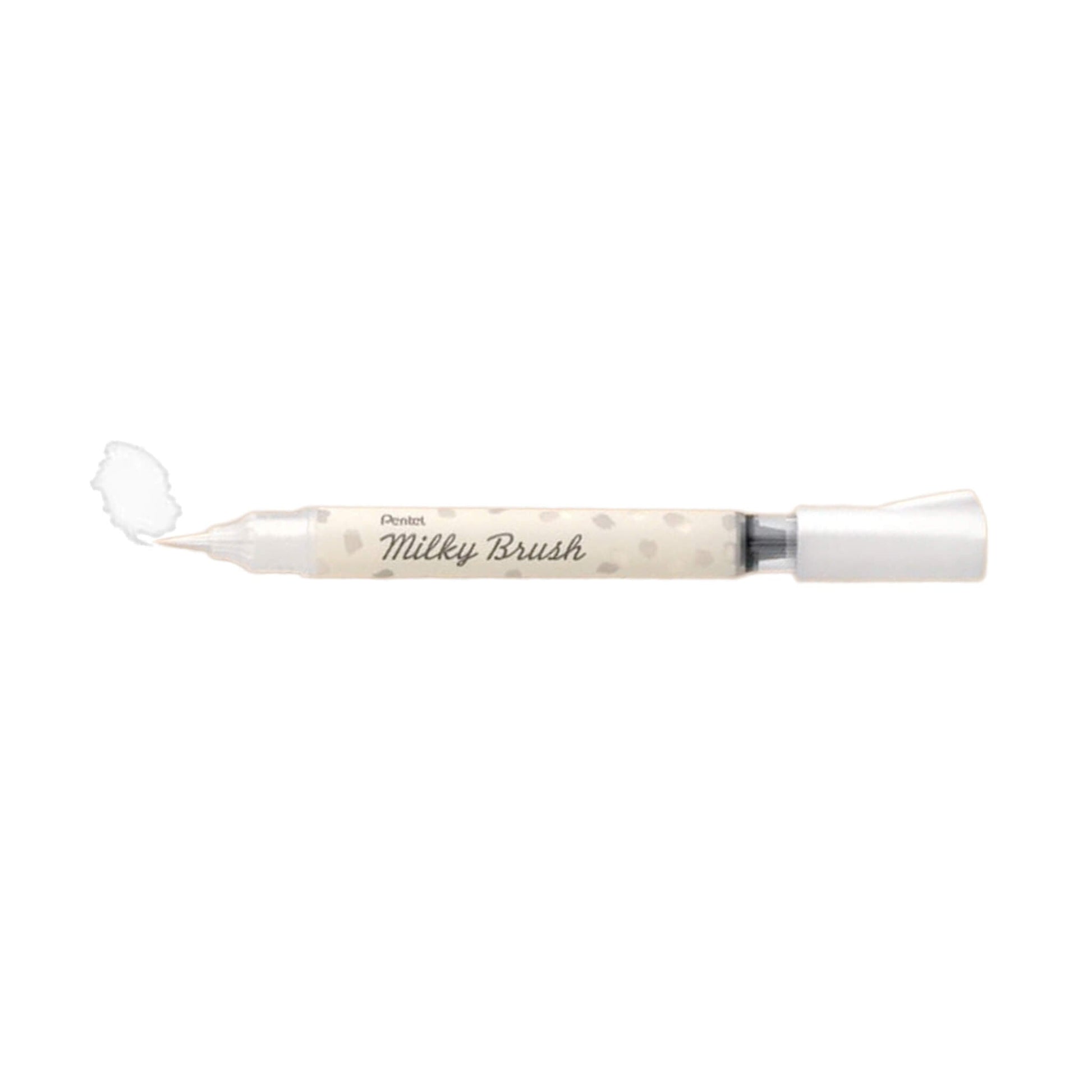Pentel Milky Brush - White - Brush Pens