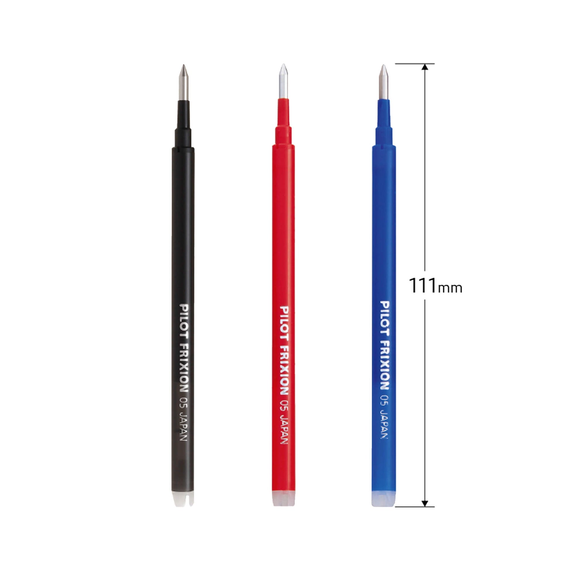 Pilot FriXion Ball 0.5mm Erasable Gel Pen Refill LFBKRF30EF (3 - Pack) - Black - Pen Refills