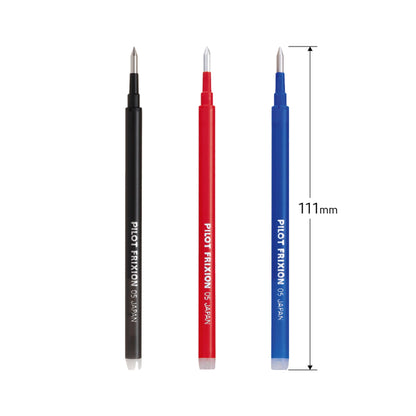Pilot FriXion Ball 0.5mm Erasable Gel Pen Refill LFBKRF30EF (3 - Pack) - Black - Pen Refills