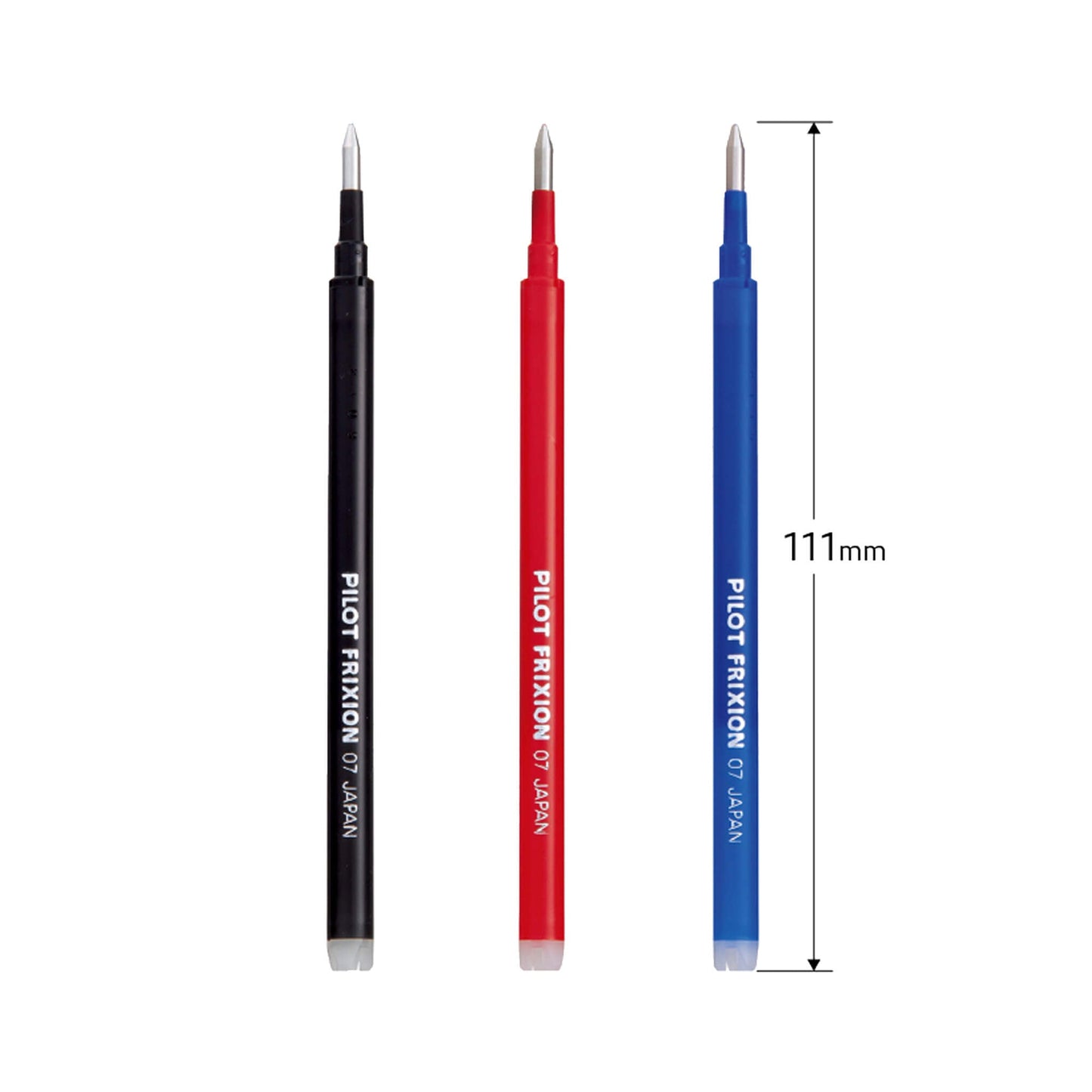 Pilot FriXion Ball 0.7mm Erasable Gel Pen Refill LFBKRF30F (3 - Pack) - Black - Pen Refills