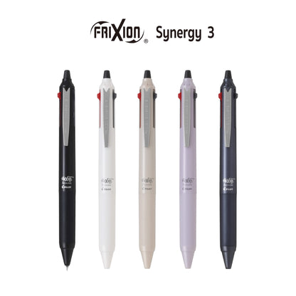 Pilot FriXion Synergy 3 3 - Color Erasable Gel Pen 0.4mm - Black - Multi - Color Pens