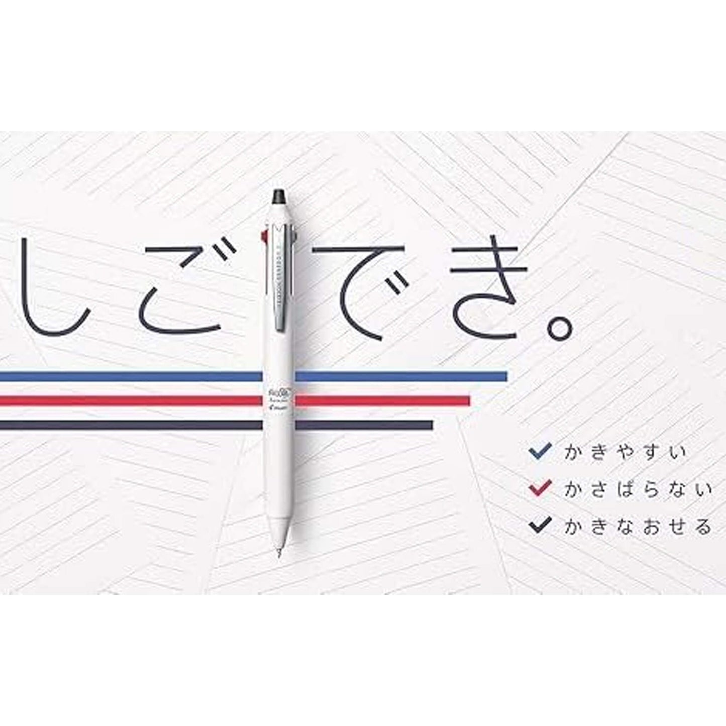 Pilot FriXion Synergy 3 3 - Color Erasable Gel Pen 0.4mm - Black - Multi - Color Pens