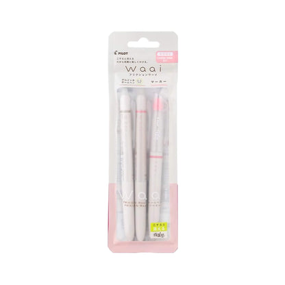 Pilot FriXion Waai Pen & Highlighter Limited Set - Cheek Pink - Mixed Pen Sets